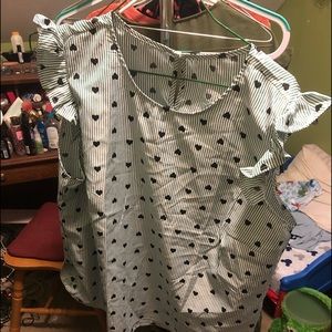 Ruffle sleeve top SHEIN 3XL